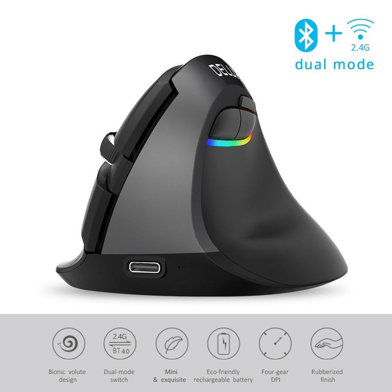 Ergonomic Wireless Luminous Mouse