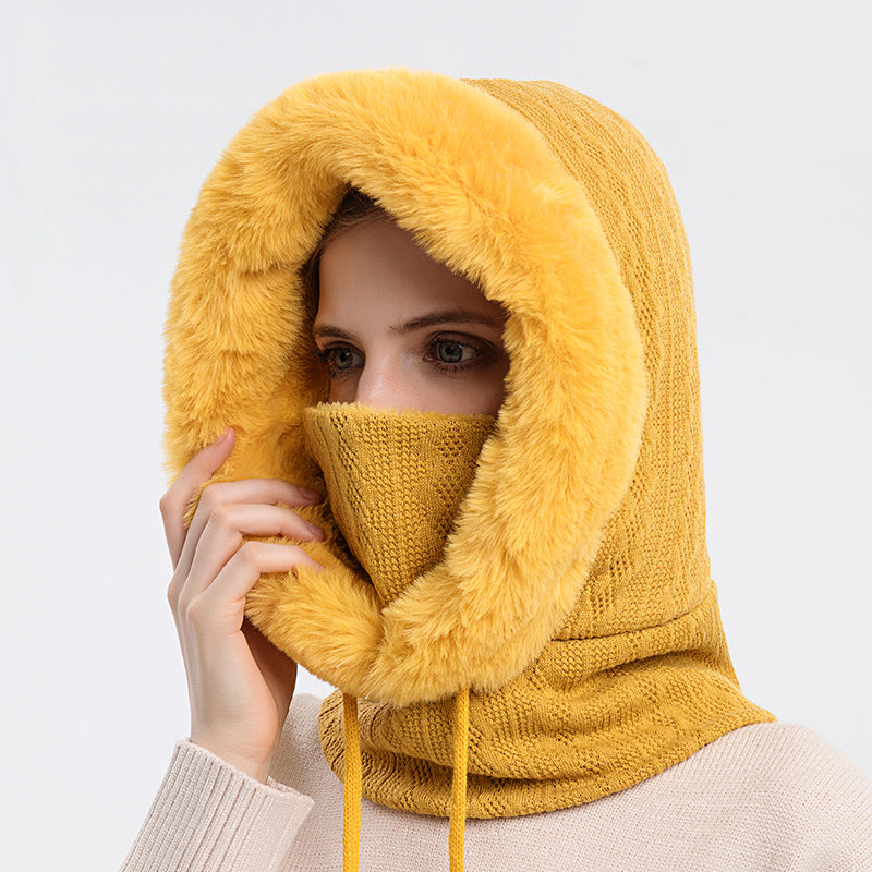 Scarf Mask Pullover Knitted Hat