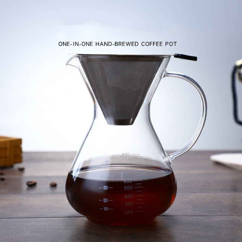 Hand Drip Coffee Pot With Strainer