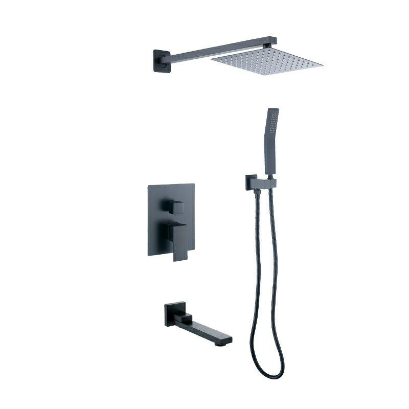 Digital Display Wall Mount Rainfall Shower Kit