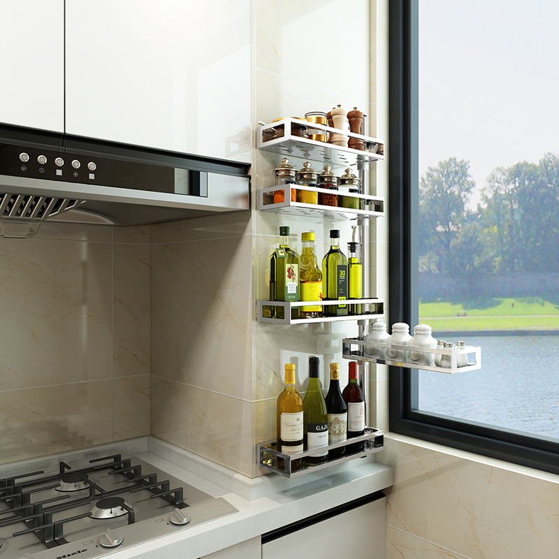 Rotating Kitchen Corner Spice Rack