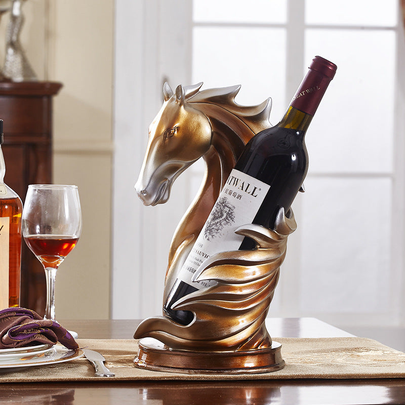 Decoration Horse Head Wine Rack