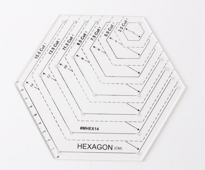 Diamond-shaped Patchwork Ruler