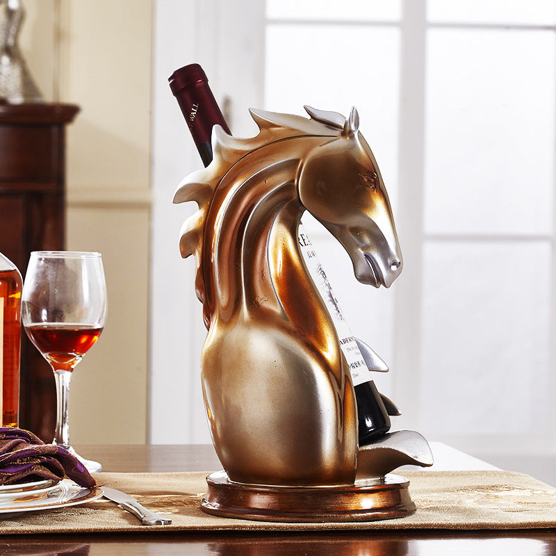 Decoration Horse Head Wine Rack