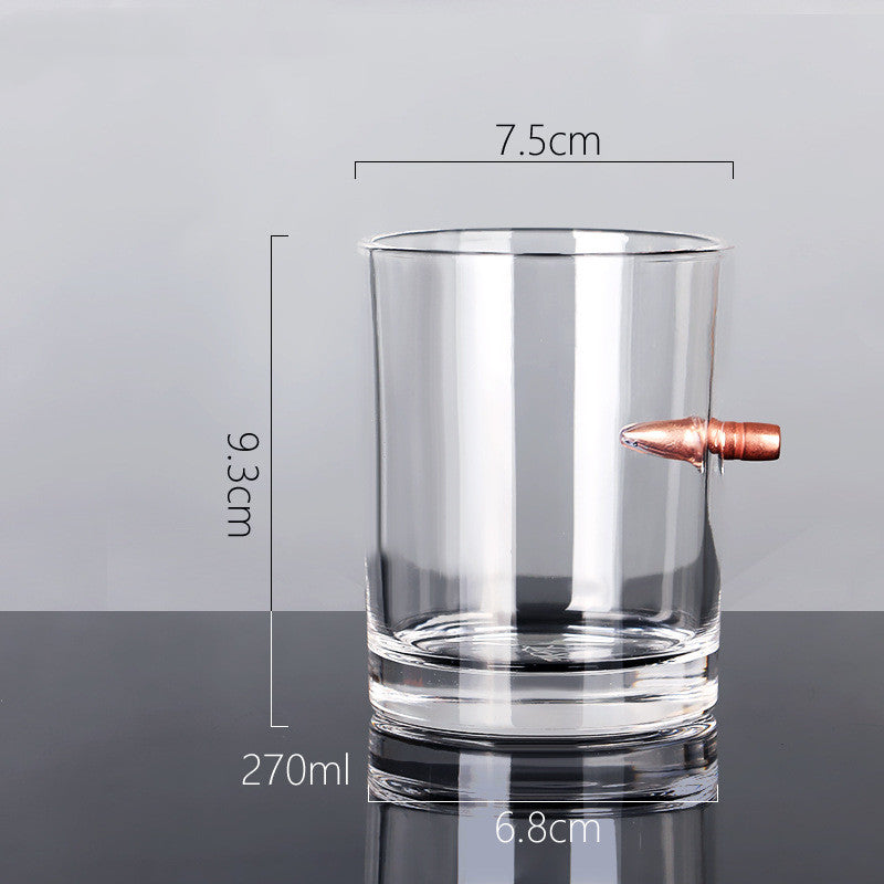 Creative Whisky Glass With Bullet