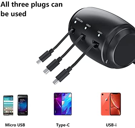 3 in 1 Multi Car Retractable Charging Station