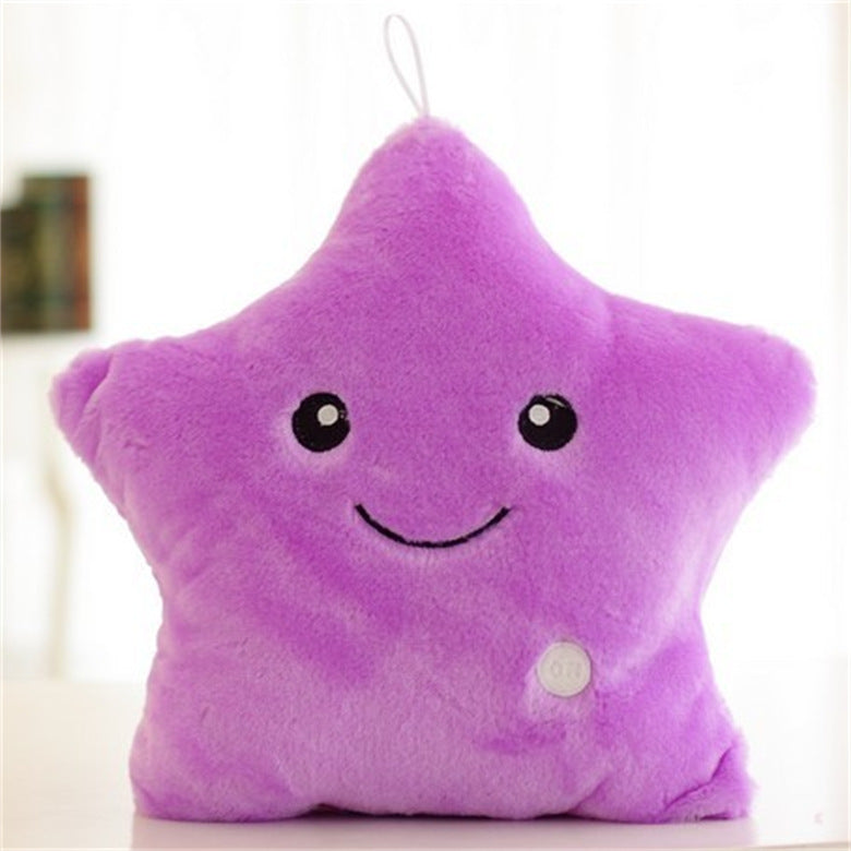 Colorful Luminous Star Pillow