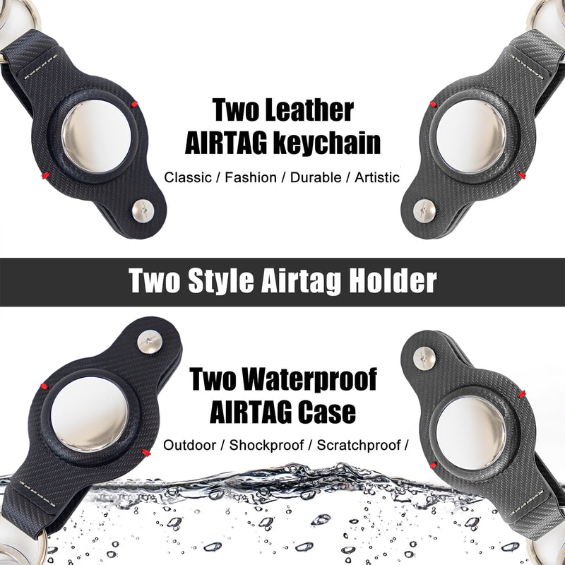 Elegant Airtag Secure Keyring Holder