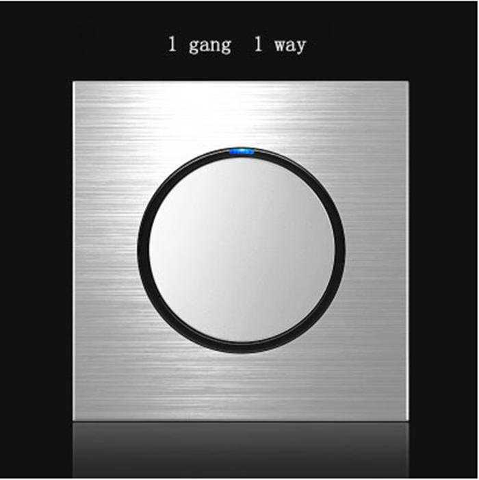 Gang Way Silver Aluminum Alloy Panel Switch