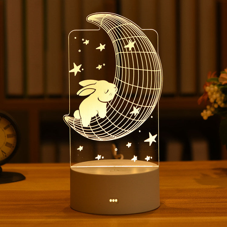 Creative 3D Acrylic Night Lamp