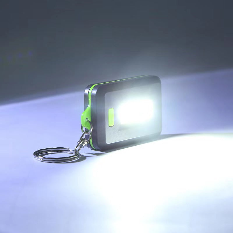 Portable COB LED Flashlight Keychain