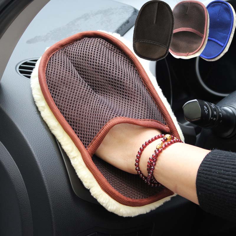 Soft Wool Car Washing Gloves