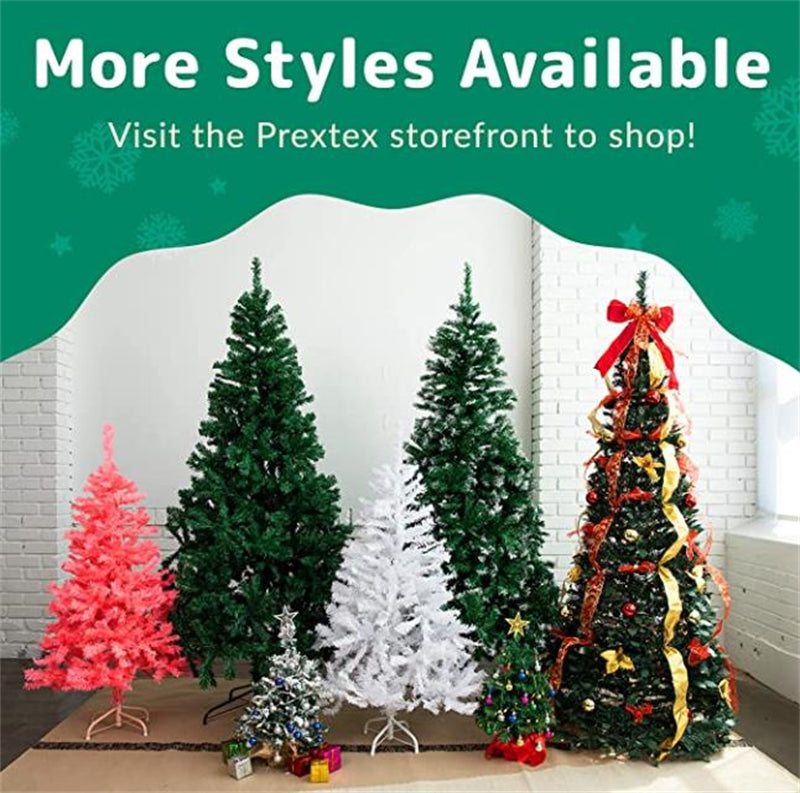 Fully Decorated Retractable Christmas Tree
