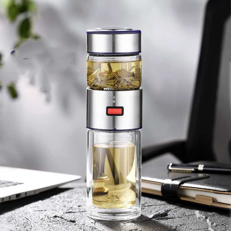 Portable Tea And Water Separation Bottle