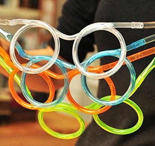 Creative Crazy Glasses Straws