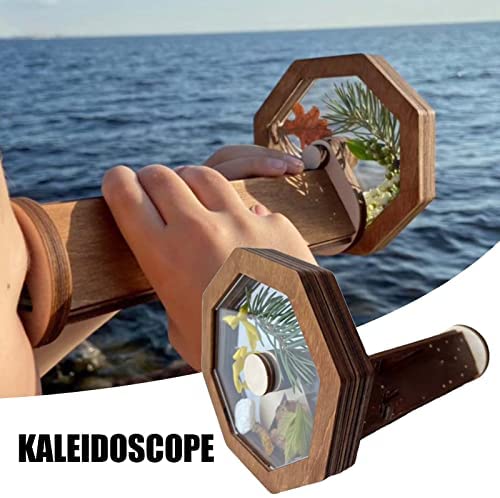 Wooden Magic Rotating Kaleidoscope Toy