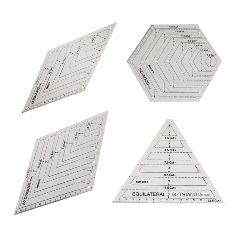 Diamond-shaped Patchwork Ruler