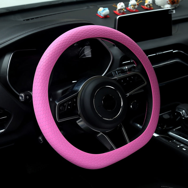 Honeycomb Silicone Steering Wheel Cover