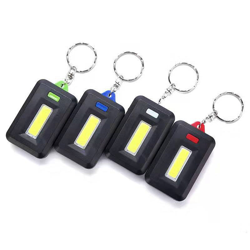 Portable COB LED Flashlight Keychain