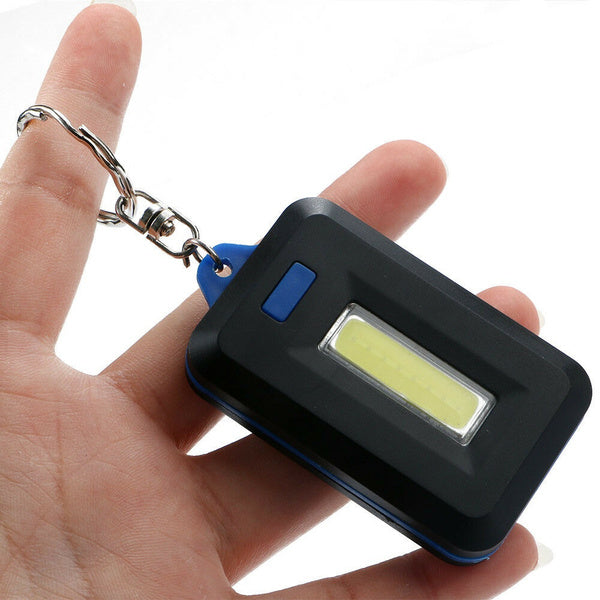 Portable COB LED Flashlight Keychain