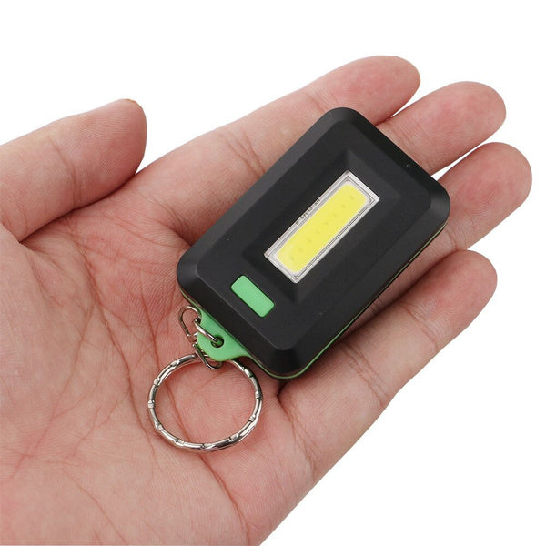 Portable COB LED Flashlight Keychain