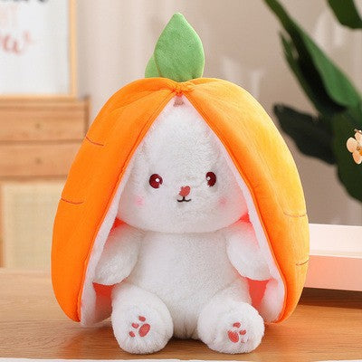 Transformation Strawberry Bunny Plush Toy