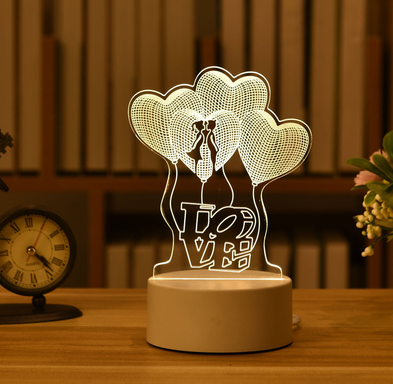 Creative 3D Acrylic Night Lamp