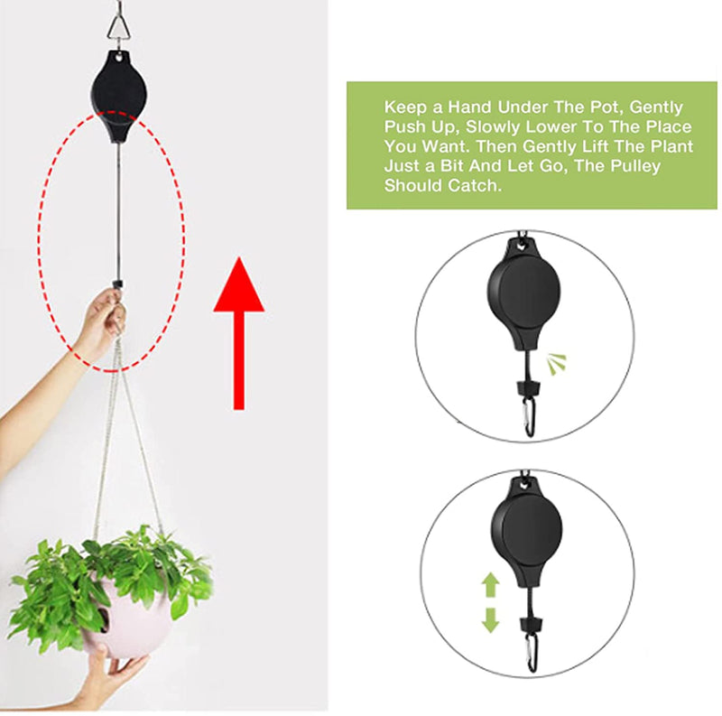 Retractable Pulley Pull Down Hanger