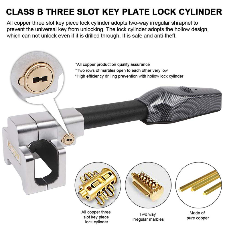 Car Steering Wheel Lock With Keys