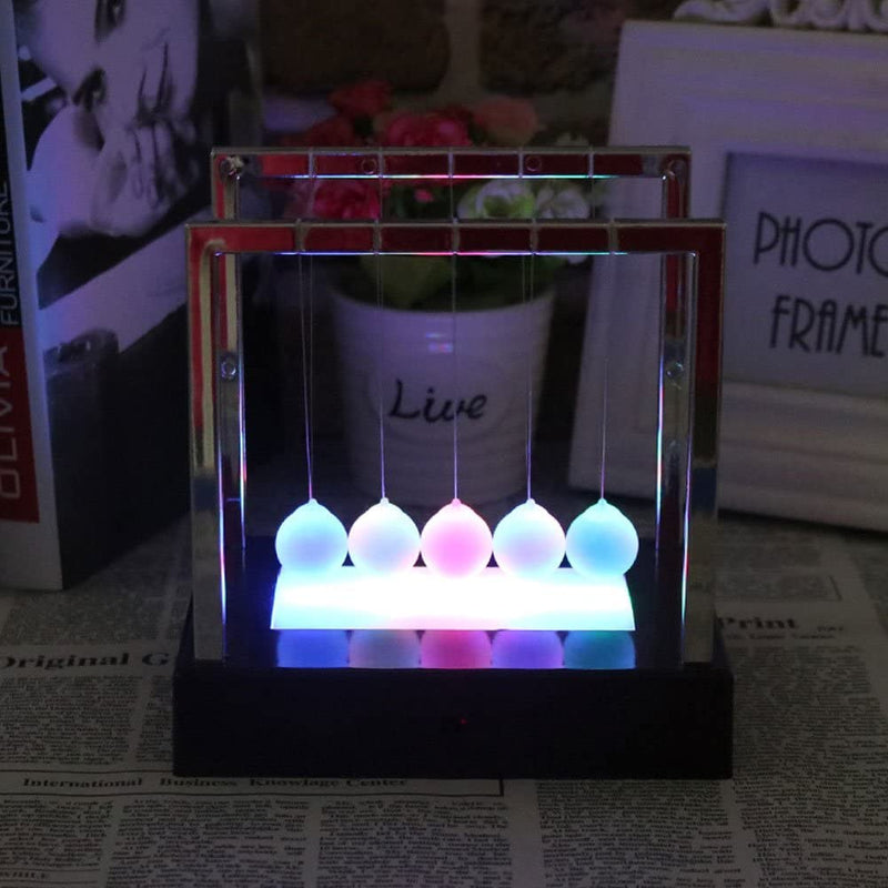 Colored Glowing Newton Pendulum