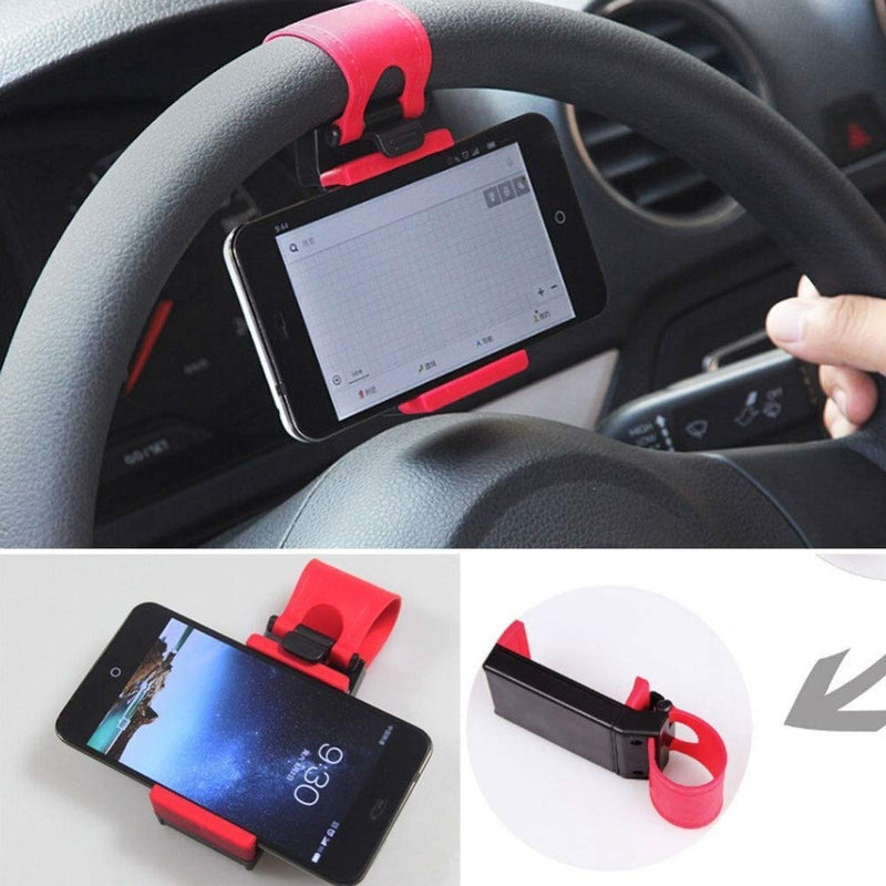 Car Steering Wheel Mount Mobile Holder