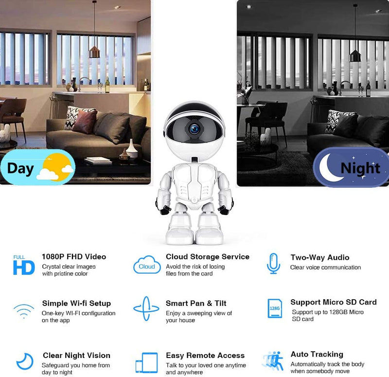 Robot Auto Tracking Camera 1080P HD