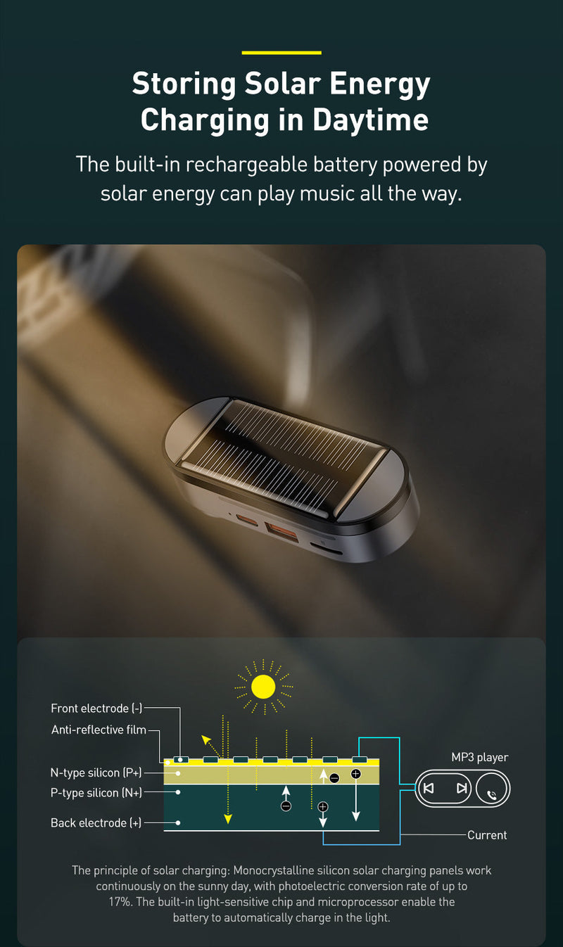 Solar Car Wireless Bluetooth Receiver 5.0