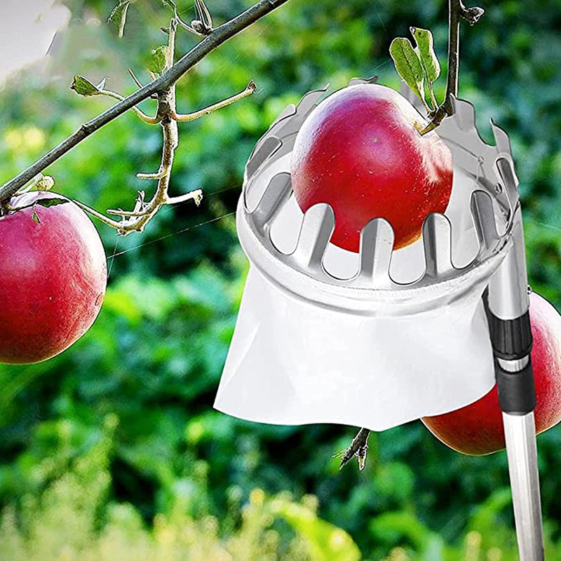 Metal Fruit Picker with Collection Bag