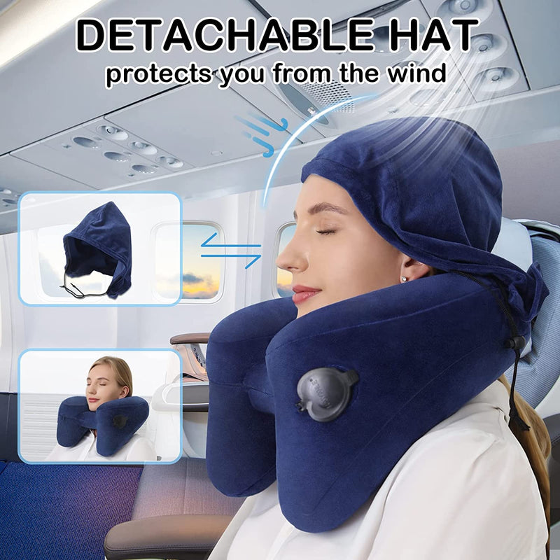 Inflatable Neck Rest Travel Pillow