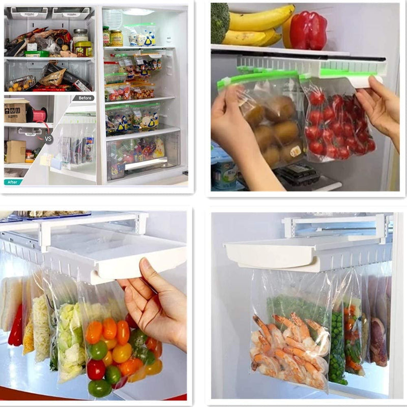 Refrigerator Retractable Storage Rack