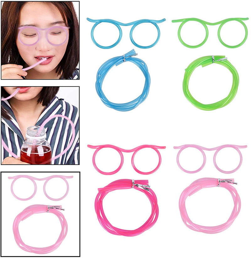 Creative Crazy Glasses Straws