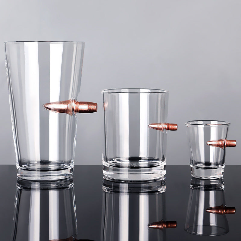 Creative Whisky Glass With Bullet