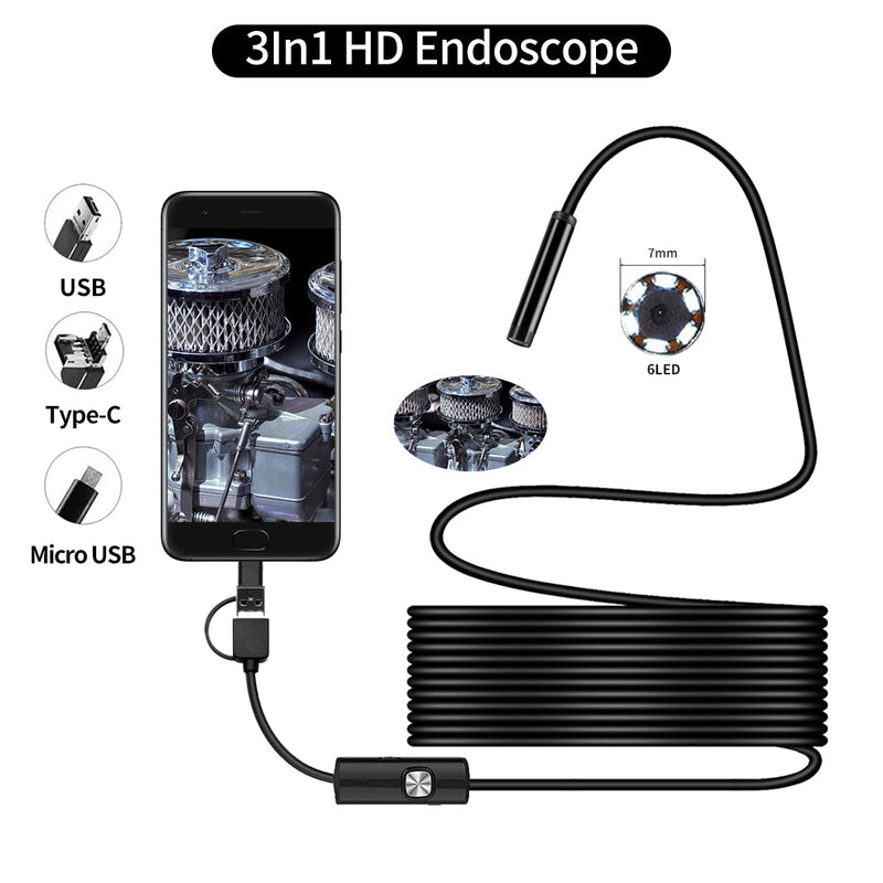 USB Endoscope Waterproof Inspection Camera