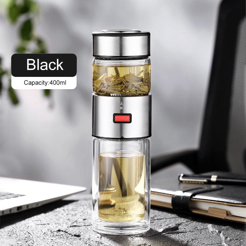 Portable Tea And Water Separation Bottle