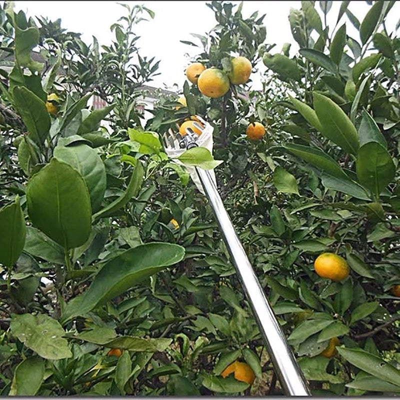 Metal Fruit Picker with Collection Bag