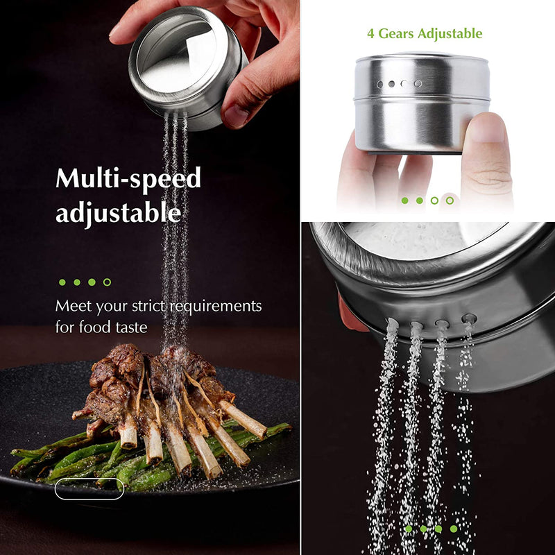 Stainless Steel Magnetic Spice Jar