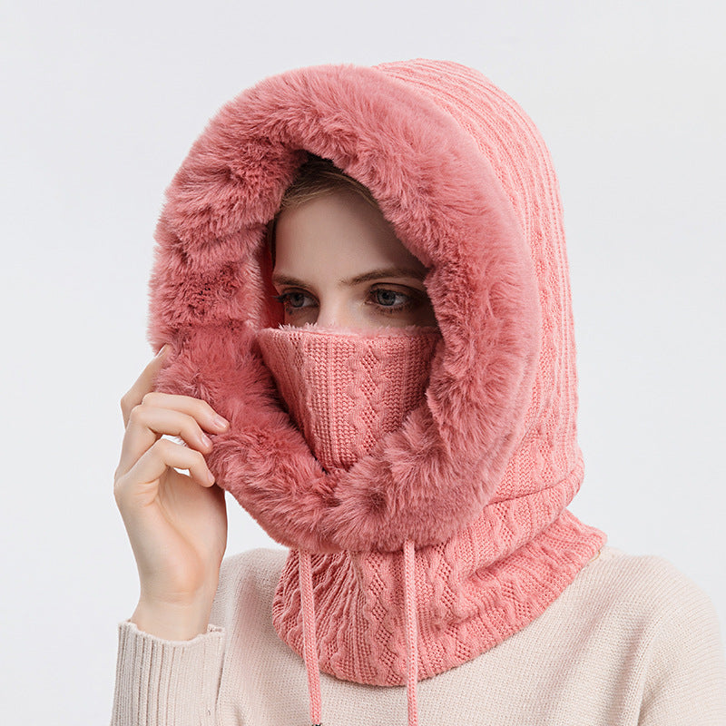 Scarf Mask Pullover Knitted Hat