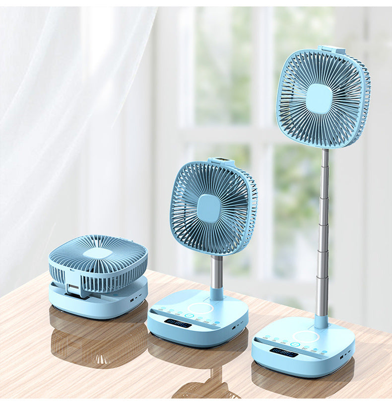 Portable Telescopic Folding Floor Fan