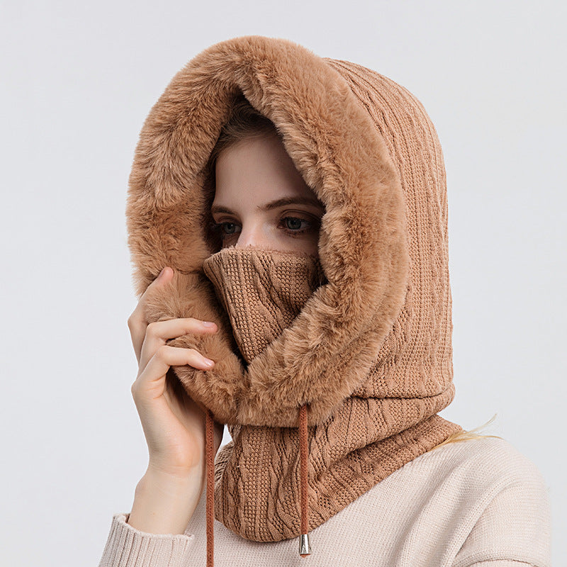 Scarf Mask Pullover Knitted Hat