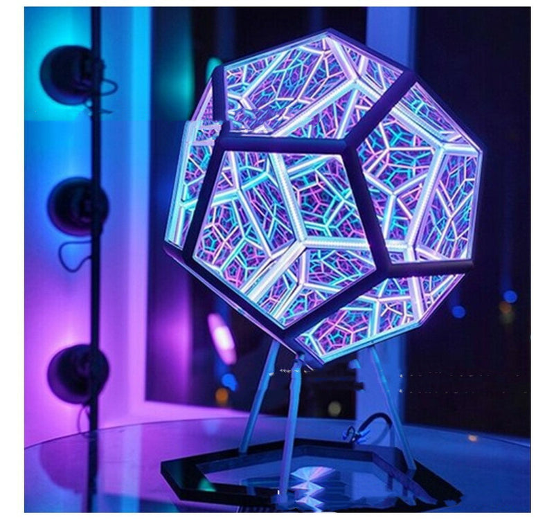 Infinite Dodecahedron Color Art Light