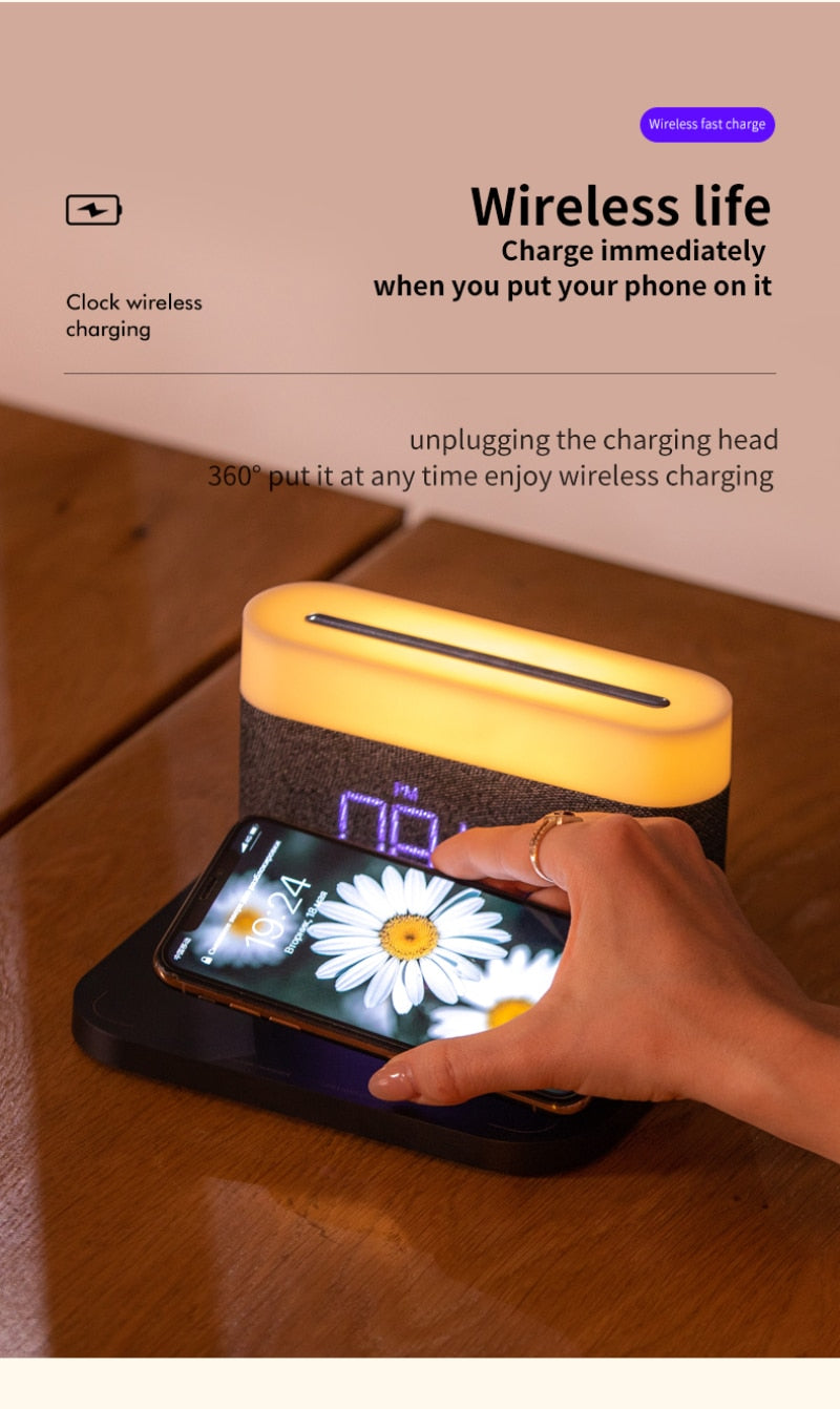 Magnetic Wireless Charger Night Lamp