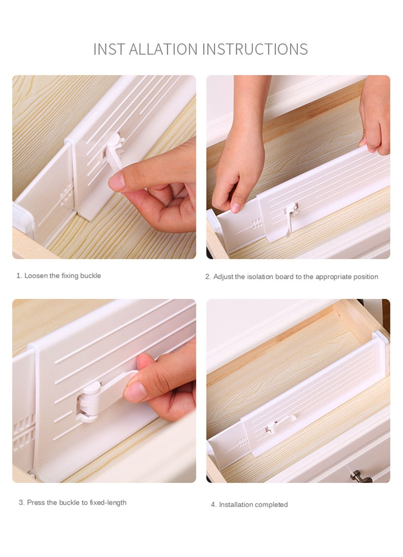 Telescopic Drawer Partition Organizer