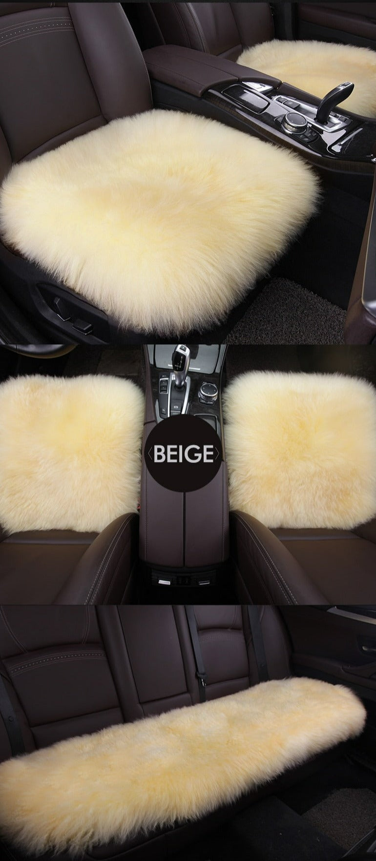 Faux Fur Warm Car Seat