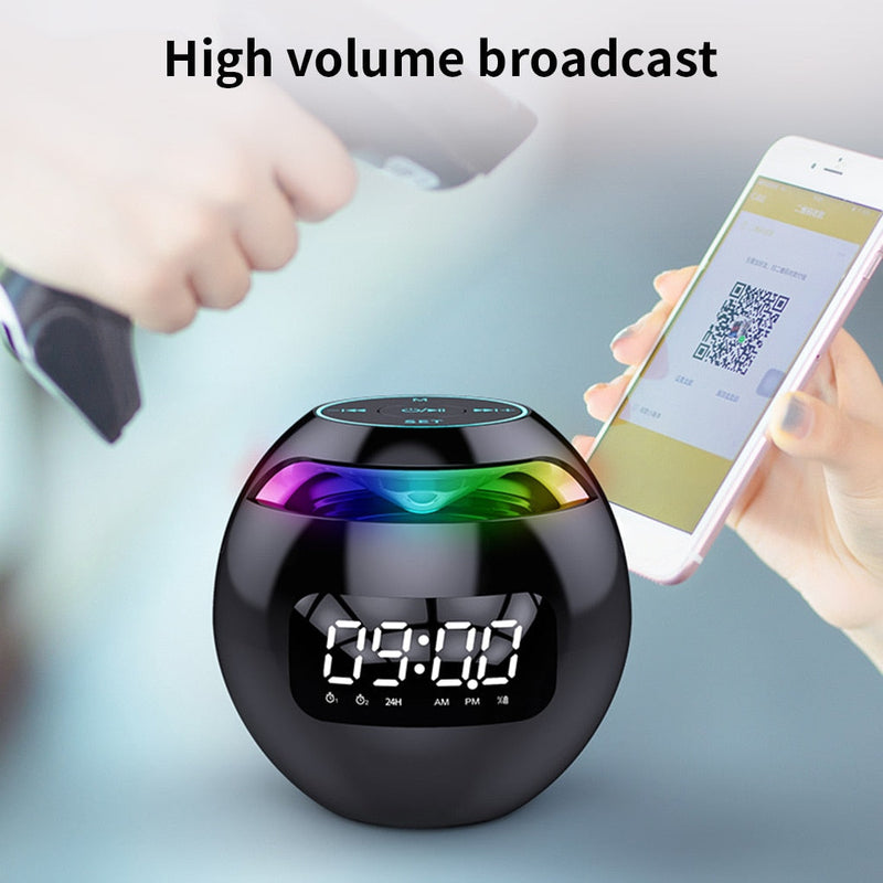 Portable Wireless Alarm Clock Speaker